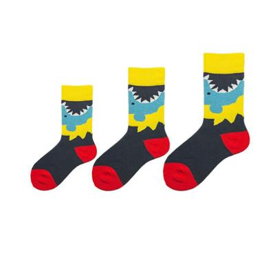 China Sustainable High Quality Kids Custom Designs Cotton Cartoon Kids Feet Made Tube Sock for sale