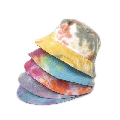 China Picture Link Dye Bucket Hat For Adults Custom Outdoor Sun Hat Cotton Bucket Fishing Hat for sale