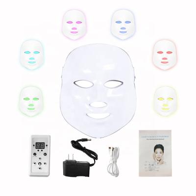 China ABS+Plastic Face Beauty Equipment 7 Color PDT LED Red Light Therapy Photon Photon Facial Beauty LED Mask for sale