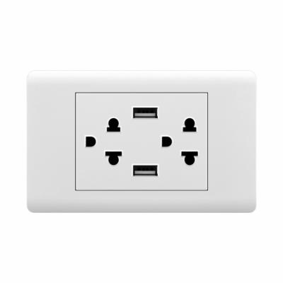 China Residential / Multi-Purpose Standard US Wall Outlet USB Socket for All Phone Charging for sale