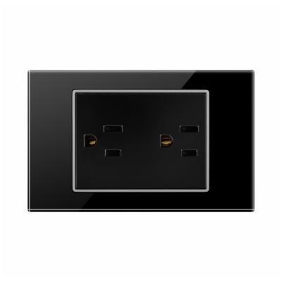 China Residential / Multi-Purpose South America Type 120*75 Double American Socket Outlet For Home Appliance Use for sale