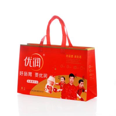 China Reusable heat nonwoven fabric bags sewing food carry shopping bag ultrasonic rpet nonwoven bag for sale