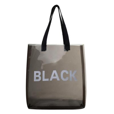 China Wholesale Handled Shoulder Bag Stock PVC Tote Bag Colorful Shopping Bag Factory Price for sale