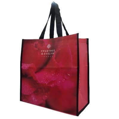 China Promotional Customized Eco Friendly Recyclable Non Woven Handled Printing Bag PP Non Woven Shopping Bag for sale