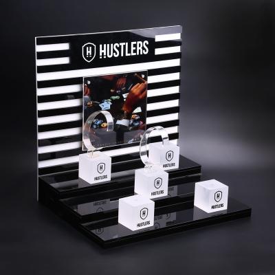 China Wholesale Cheap Simple Clear Eco-friendly C Ring Acrylic Watch Display for sale