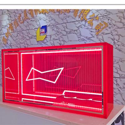 China Eco - Friendly Customized High Specification Budweiser Beer Acrylic Led Display Box for sale