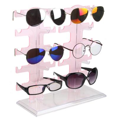 China Eco - Friendly Customized Clear Glasses Shop Supermarket Acrylic Display Stand for sale