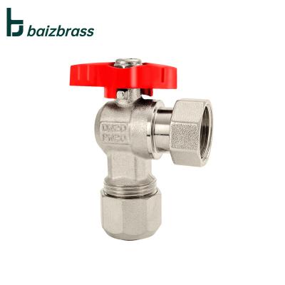 China General High Quality Aluminum Ball Valve Pex Pipe Fitting Valve Unions Angle Valve for sale