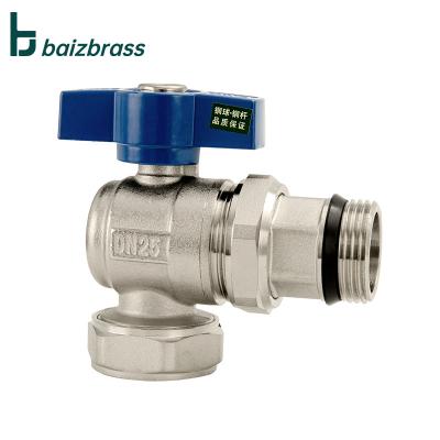 China General Thread Ball Valve Pipe Fittings Brass Forged Aluminum Plastic Plastic Angle Valve For Water for sale