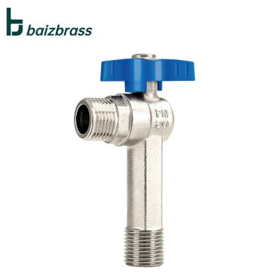 China General 1/2 Inch Cold Water Angel Valve Nickel Plated Brass 3/4 Inch Bathroom Fittings for sale