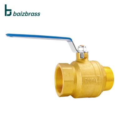 China Factory General Sales Pipe Fittings Long Handle Brass Ball Valves China Brass Valve for sale