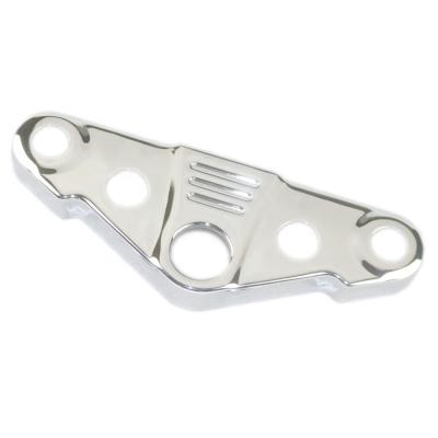 China High Quality ABS Motorcycle Chrome Triple Shaft Front End Upper Top Clam For HONDA VTX1300 2002-2009 ABS Chrome Plastic for sale