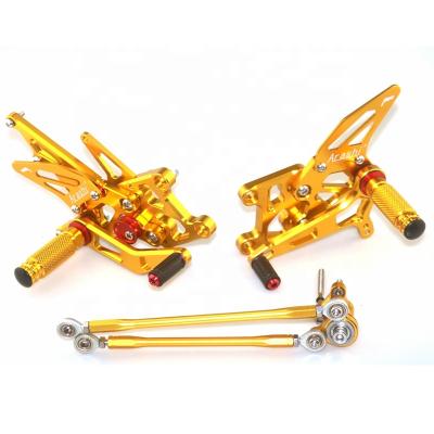 China 6061 Aluminum Alloy T6 Motorcycle Accessories For HONDA CBR600RR 2007-2018 Adjustable Rear CNC Aluminum Alloy Motorcycle Foot Rest for sale