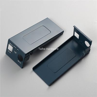 China Aluminum OEM Services Stamping Netting Steel Aluminum Electrophoresis Black Blue Cover for sale