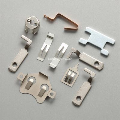 China OEM Customzied Silver Copper Stainless Steel Spring Chrome Plating Contact End Lugs for sale