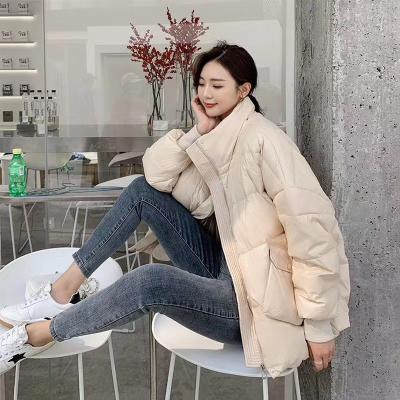 China Women Duck Bubble Down Winter Jacket Hooded Fashion Printed Ladies Windproof Ditch Coats for sale