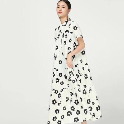 China China Manufacturer Top Quality Fashion Anti-Static Clothes Women Casual Female Fashion Printed Ladies Maxi Dresses for sale