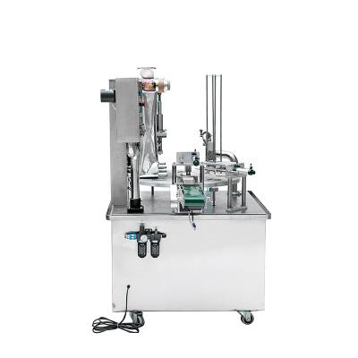 China Automatic Rotary Food Yogurt Cup Filling And Sealing Machine for sale