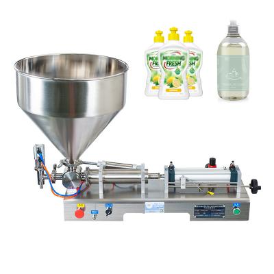 China Beverage Small Semi-automatic Horizontal Cosmetic Honey Oil Water Filling Machine for sale