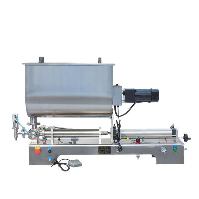 China Beverage Horizontal Pedal Single Head Stick Juice Water Oil Liquid Filling Machine for sale