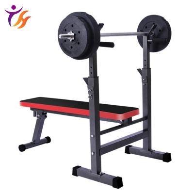 China TZH Foldable Flat Weight Bench Weightlifting Environmentally Friendly And Durable Home Fitness Bed Bench for sale