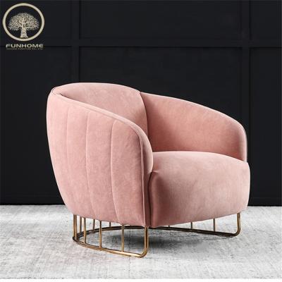 China Modern Fancy Sofa Furniture Velvet Sectional Sofa Chair Sofa for sale