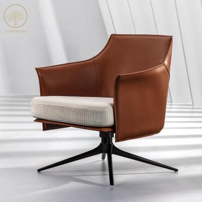 China Reclining Leather Lounge Swivel Chair Leather Lounge Chairs Ergonomic Lounge Chair for sale