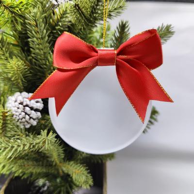 China Promotion gifts 2022 New Sublimation acrylic material blank key chain Christmas decoration with matte polish transparent Pendant for sale