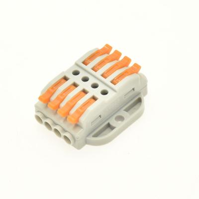 China LED light Connector 4 poles LED light terminal block double row connector for sale