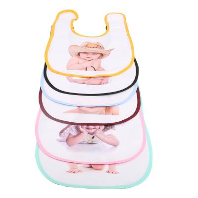 China Blank Sublimation Blank Sublimation Heat Transfer Printing DIY Baby Bibs for sale