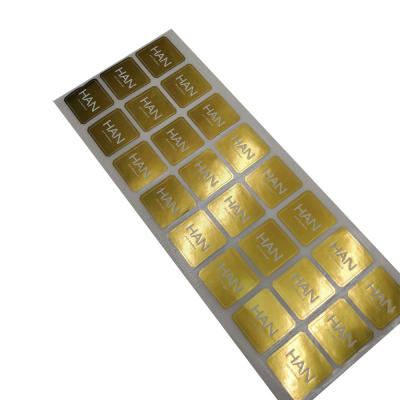 China Impresión adhesiva impermeable de la etiqueta autoadhesiva, hoja caliente del oro que sella etiquetas engomadas en venta