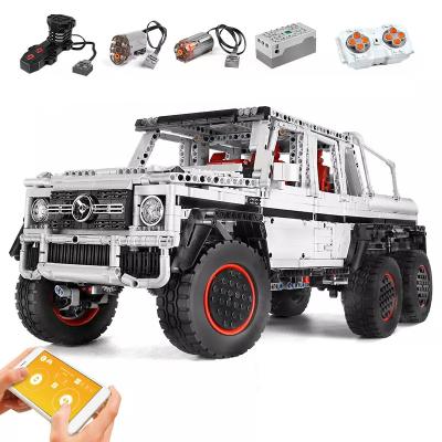 China Mold King's High Tech APP Motorized Truck Vehicle 13061 Legoi G700 6x6 SUV Simulation Model Building Block Bricks Boy Car Kids Model Toy Moc for sale