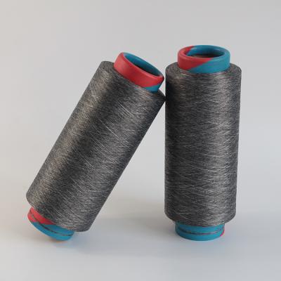 China Anti-pilling Dty Black Blend 150d/144f He Filament Polyester Yarn for sale