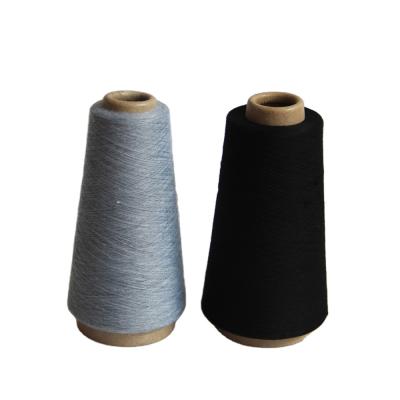 China High Quality 100% Polyester Anti-pilling 21s/1 Recycled Gray Melange Spun Polyester Yarn for sale