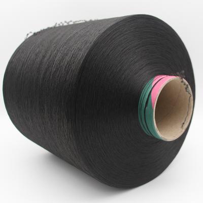 China Wholesale Spun Core Yarn Covered Yarn 150d 48f Polyester Yarn Dty 20D Spandex Air Covered Yarn For Ear Elastic Band Loop for sale