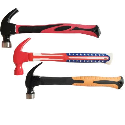 China Wholesale Mulit-purpose Colors Hammer Hand Tool Handle Plastic Powder Painting Claw Hammer for sale