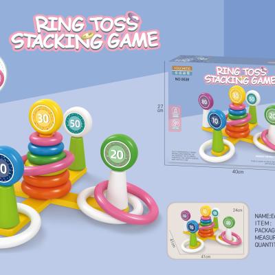 China Toy Rainbow Stacking Tower Circle Educational Toys Learning Education DIY Puzzle Game Hot Sales for sale