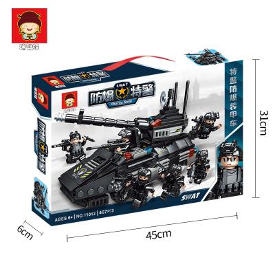 China Toy Educational Block Special Plastic Explosion-proof Plastic Technic Toy Bricks Police Toy Building Blocks For Children Gift Wood The New Armored for sale