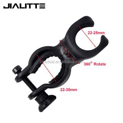 China 360 Swivel Bicycle Mount Jialitte B011 Flashlight Holder, Torch Clip Mount Bicycle Front Light Bracket Flashlight Holder 360 Rotation for sale