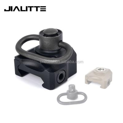 China QD Sling Swivel Mount Jialitte J232 Push Button QD Sling Swivel Mount with 20mm Picatinny Weaver Rail Adapter for sale