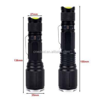 China Zoomable Led Light Jialitte F010 Waterproof Powerful 1000 Lumens XML Rechargeable T6 Zoomable Led Tactical Flashlight for sale