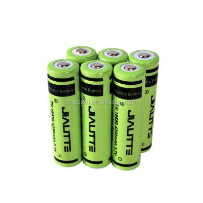 China Jialitte Flashlight Manufacture Lowest Price Cells 3.7V Lithium 18650 Li-ion Rechargeable Battery for sale