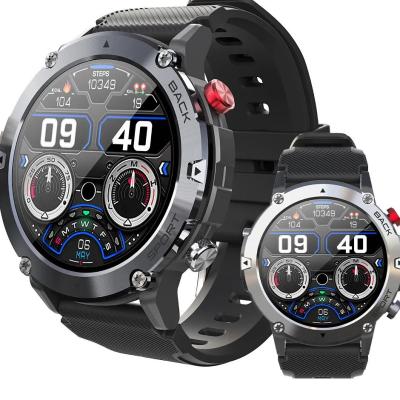 China Touch Screen Tactical Smartwatch with Text and Call, Heart Rate, Blood Oxygen, and Activity Trackers for sale