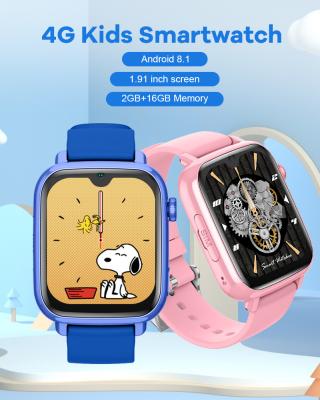 China D41 4G Childrens Tracker Watch SOS GPS LBS Waterproof For Teens OEM for sale