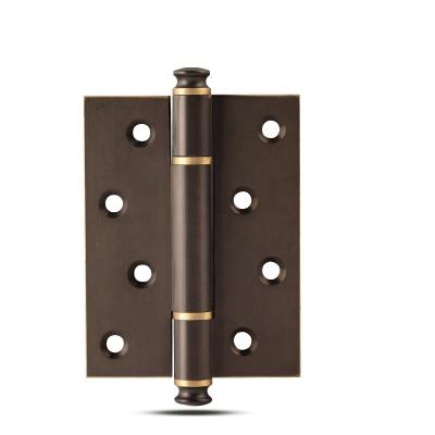 China Modern 4 inches / 5 inches of pure copper wood furniture hardware hinge bedroom brass special screw configuration for sale