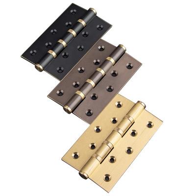 China Modern Pure copper household wood door control hardware hinge folding metal furniture for sale