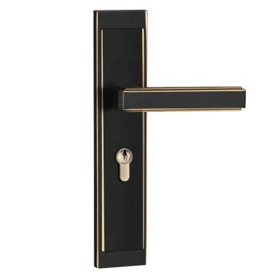 China Long-Lasting Hardware Bedroom Brass Door Lock Household Silent Interior Hardware Minimal Style Latch for sale