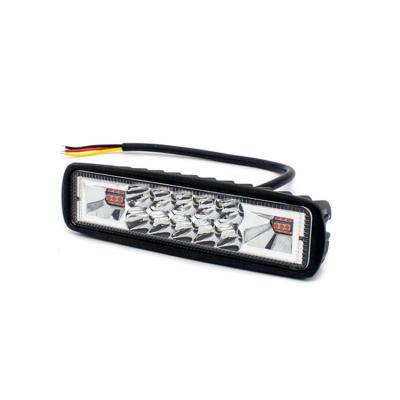 China Aviation Aluminum Flash 24v 6063 48W LED Spot Flood Light Red Blue Beam For Offroad Motorcycle SUV ATV Ip67 Waterproof for sale