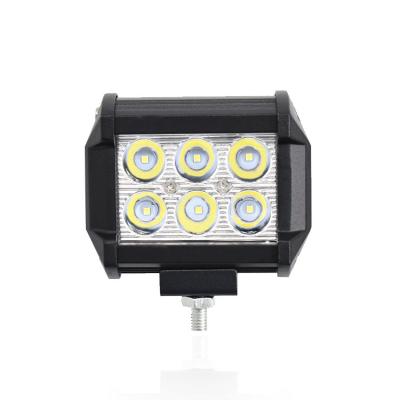 China Factory direct sale 12v 6000k Off-Road Truck Factory Direct Sale 18W Aluminum \ Plastic Double Row LED Work Light Vehicles for sale