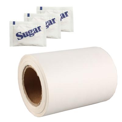 China Waterproof Custom Printed Pe Coated Wanted Heat Seal Paper Roll For Sugar Packaging for sale